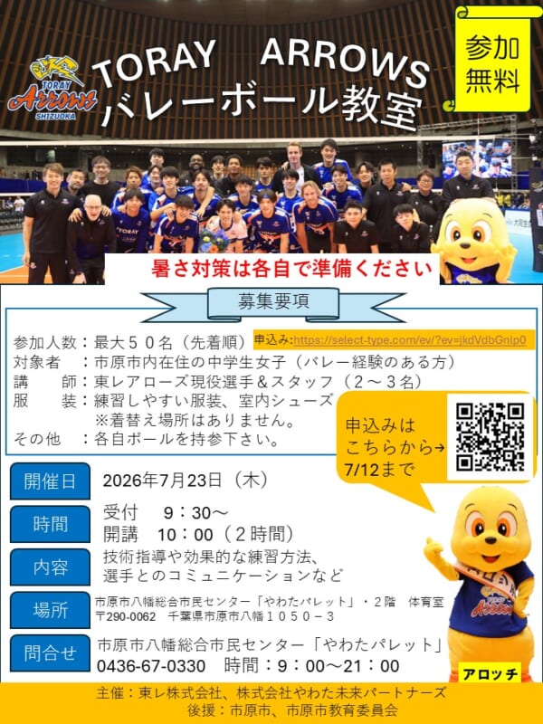 バレーボール教室 画像